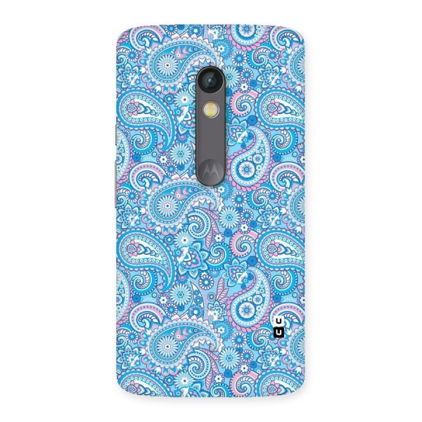 Blue Block Pattern Back Case for Moto X Play