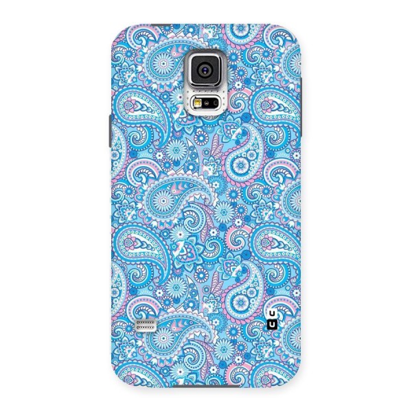 Blue Block Pattern Back Case for Samsung Galaxy S5