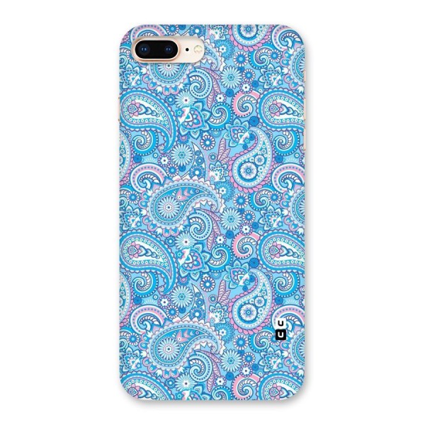 Blue Block Pattern Back Case for iPhone 8 Plus