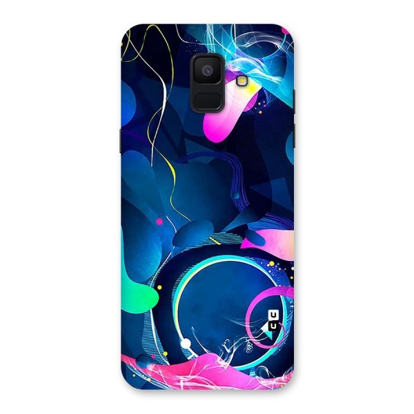Blue Circle Flow Back Case for Galaxy A6 (2018)
