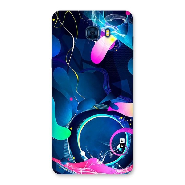 Blue Circle Flow Back Case for Galaxy C7 Pro