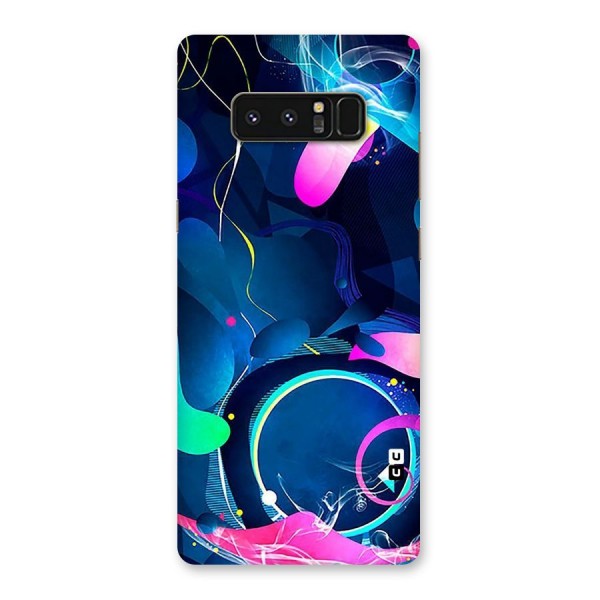 Blue Circle Flow Back Case for Galaxy Note 8