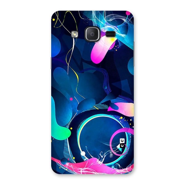 Blue Circle Flow Back Case for Galaxy On7 Pro
