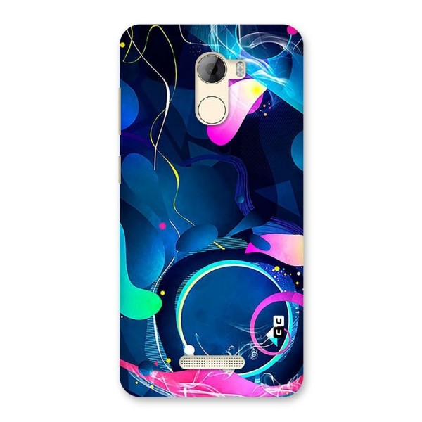 Blue Circle Flow Back Case for Gionee A1 LIte