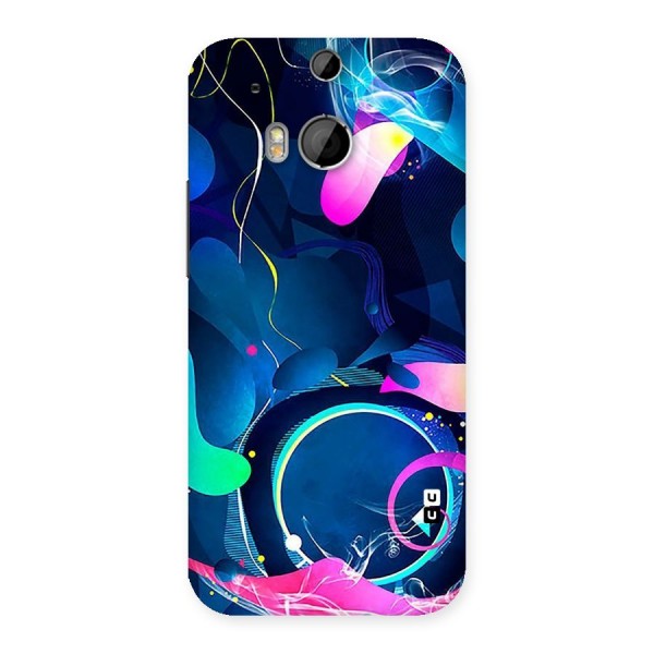 Blue Circle Flow Back Case for HTC One M8