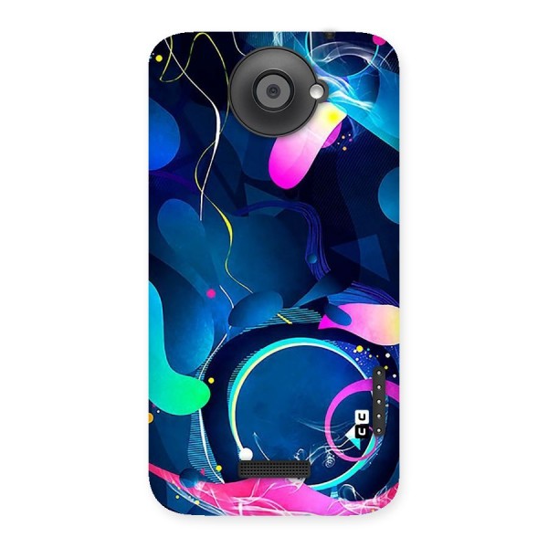Blue Circle Flow Back Case for HTC One X