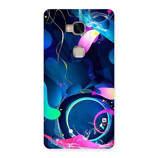 Blue Circle Flow Back Case for Huawei Honor 5X