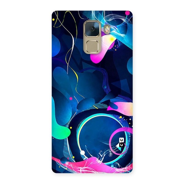 Blue Circle Flow Back Case for Huawei Honor 7