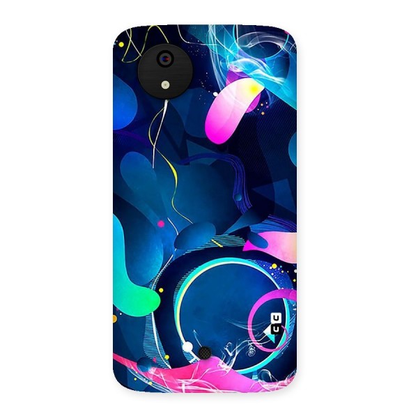 Blue Circle Flow Back Case for Micromax Canvas A1