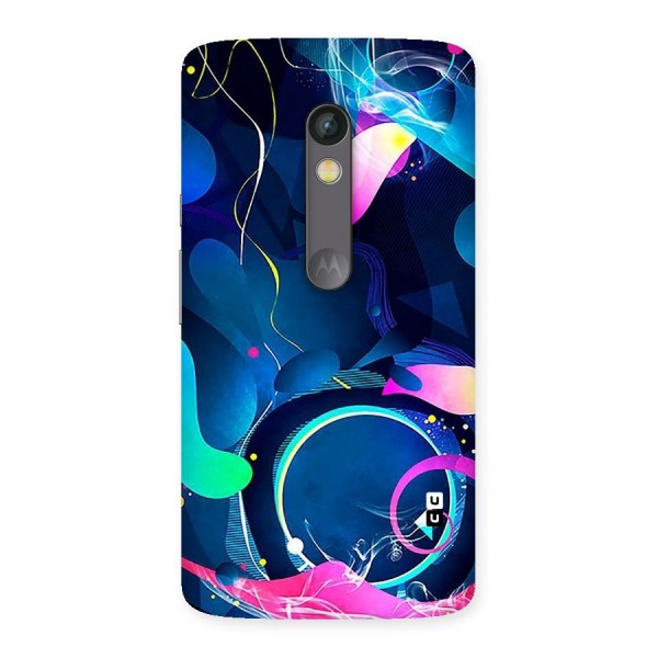 Blue Circle Flow Back Case for Moto X Play