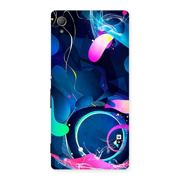 Blue Circle Flow Back Case for Xperia Z4