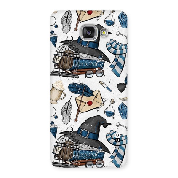Blue Feather Hat Design Back Case for Galaxy A7 2016
