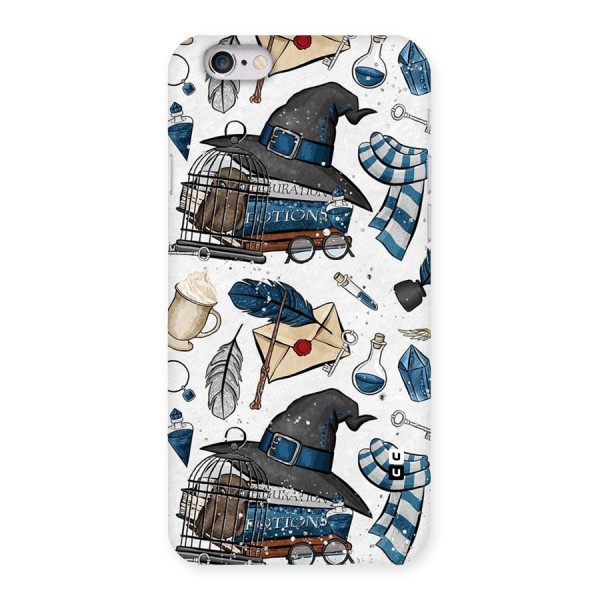 Blue Feather Hat Design Back Case for iPhone 6 6S