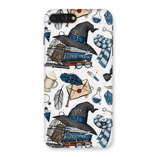 Blue Feather Hat Design Back Case for iPhone 7 Plus