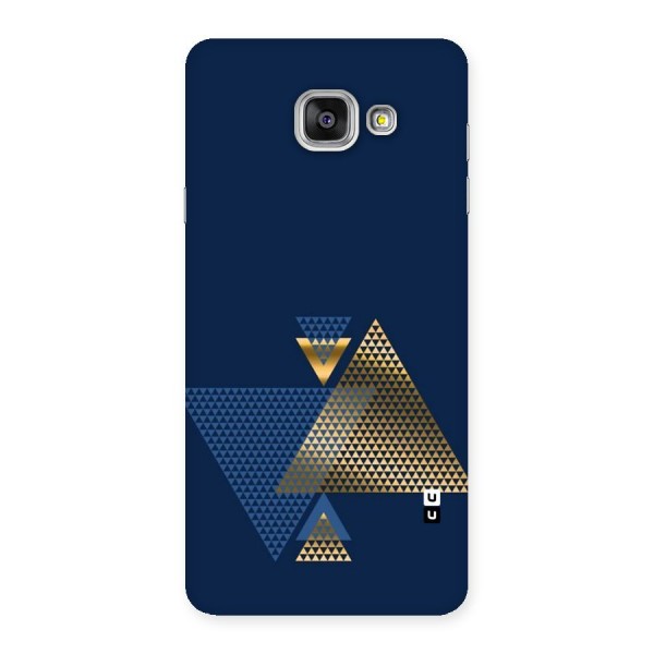 Blue Gold Triangles Back Case for Galaxy A7 2016