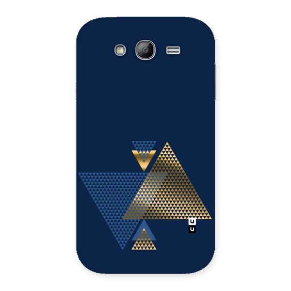 Blue Gold Triangles Back Case for Galaxy Grand Neo Plus