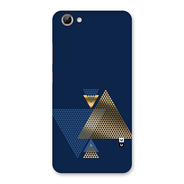 Blue Gold Triangles Back Case for Vivo Y71