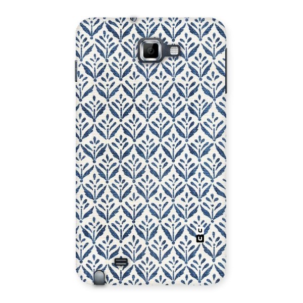 Blue Leaf Back Case for Galaxy Note