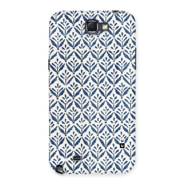 Blue Leaf Back Case for Galaxy Note 2