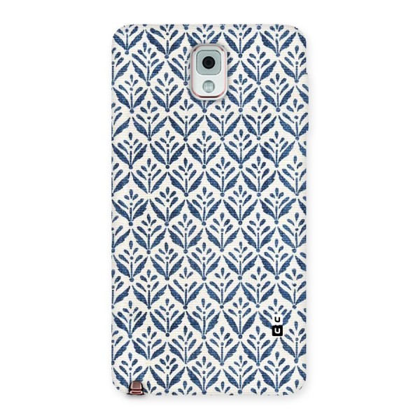 Blue Leaf Back Case for Galaxy Note 3