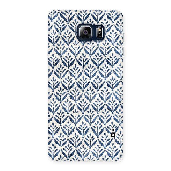 Blue Leaf Back Case for Galaxy Note 5