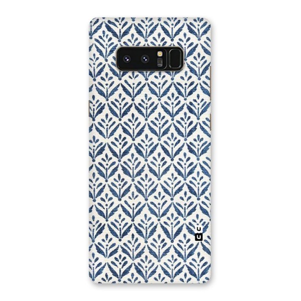 Blue Leaf Back Case for Galaxy Note 8