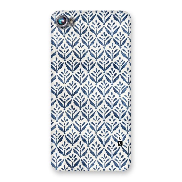 Blue Leaf Back Case for Micromax Canvas Fire 4 A107