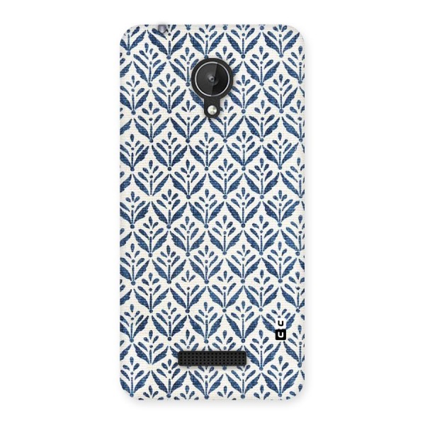 Blue Leaf Back Case for Micromax Canvas Spark Q380