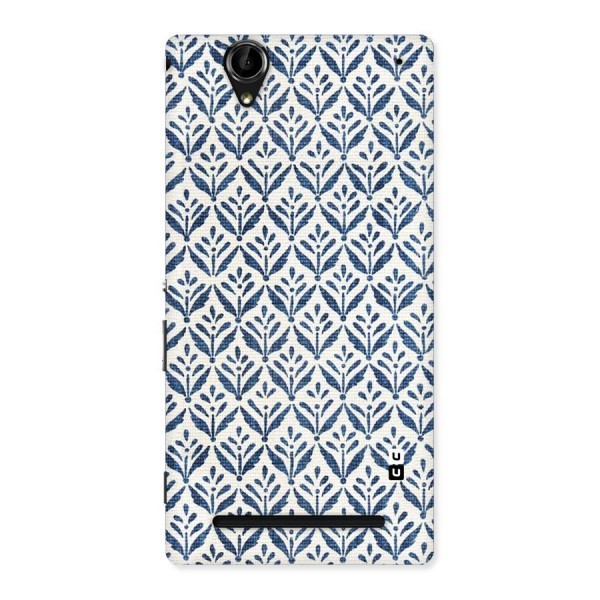 Blue Leaf Back Case for Sony Xperia T2