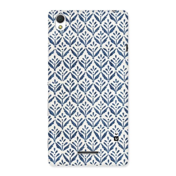 Blue Leaf Back Case for Sony Xperia T3