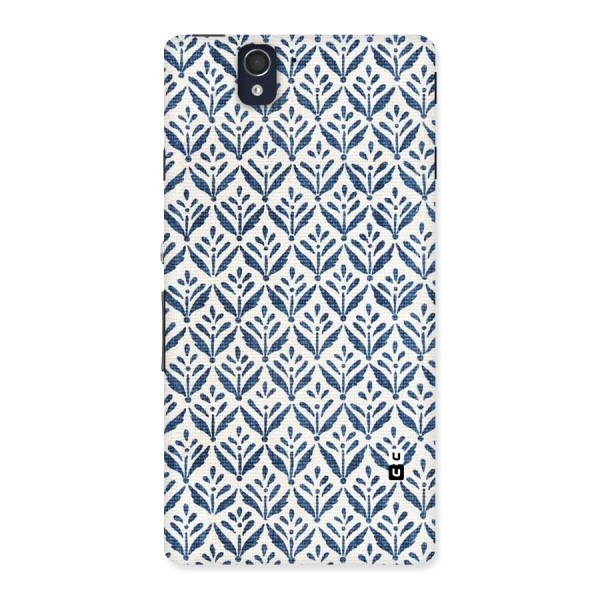 Blue Leaf Back Case for Sony Xperia Z
