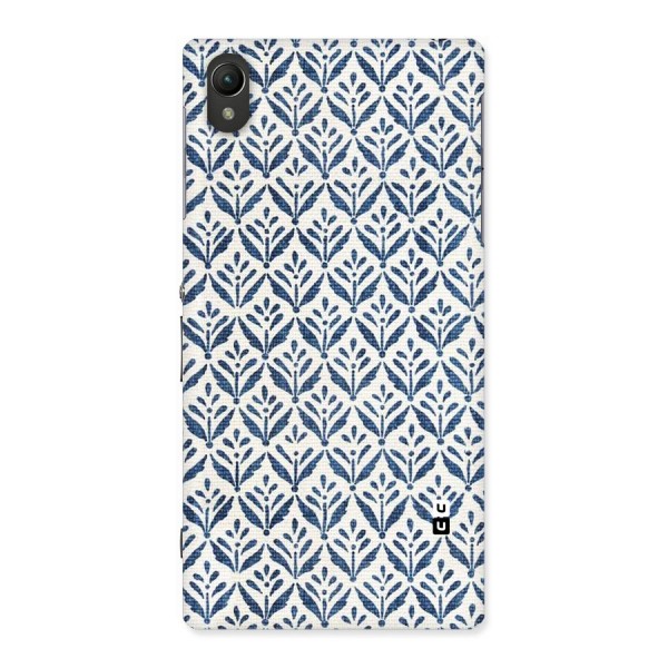 Blue Leaf Back Case for Sony Xperia Z1