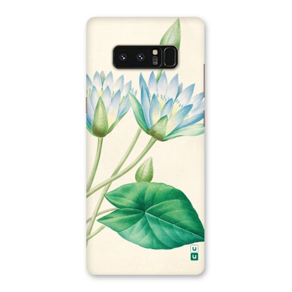 Blue Lotus Back Case for Galaxy Note 8