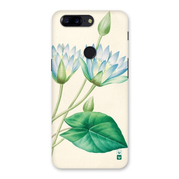 Blue Lotus Back Case for OnePlus 5T