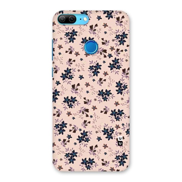 Blue Peach Floral Back Case for Honor 9 Lite