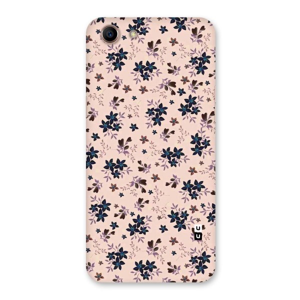 Blue Peach Floral Back Case for Oppo A83 (2018)