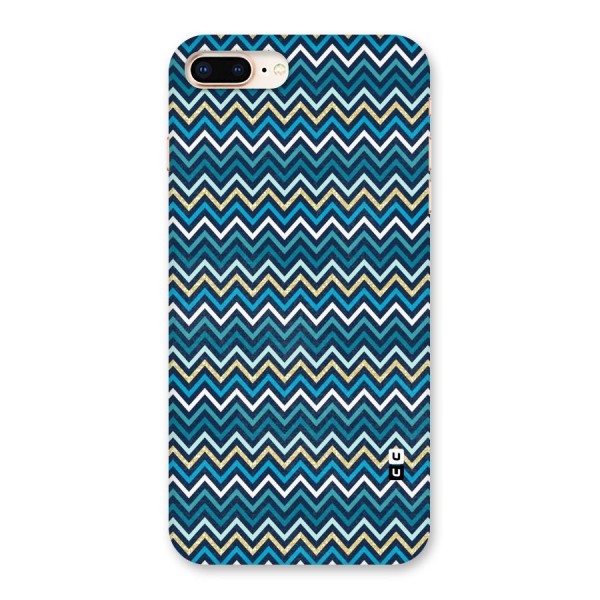 Blue Shades Chevron Pattern Back Case for iPhone 8 Plus