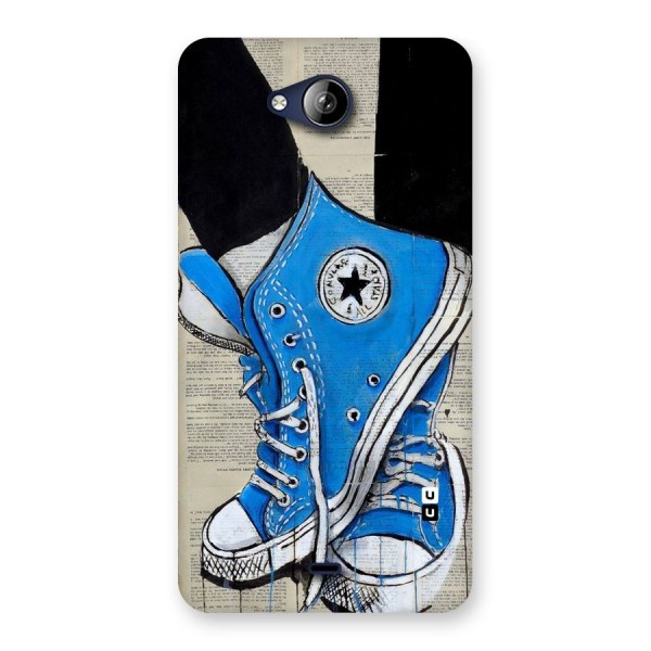 Blue Shoes Back Case for Canvas Play Q355