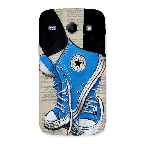 Blue Shoes Back Case for Galaxy Core