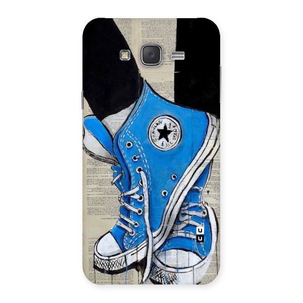 Blue Shoes Back Case for Galaxy J7