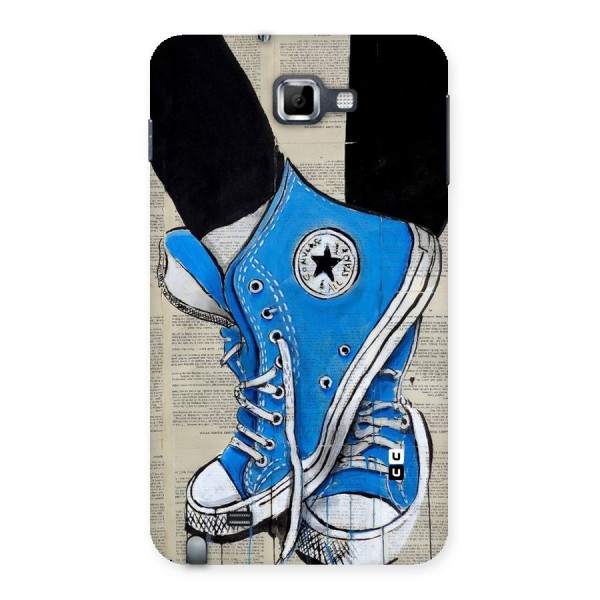 Blue Shoes Back Case for Galaxy Note