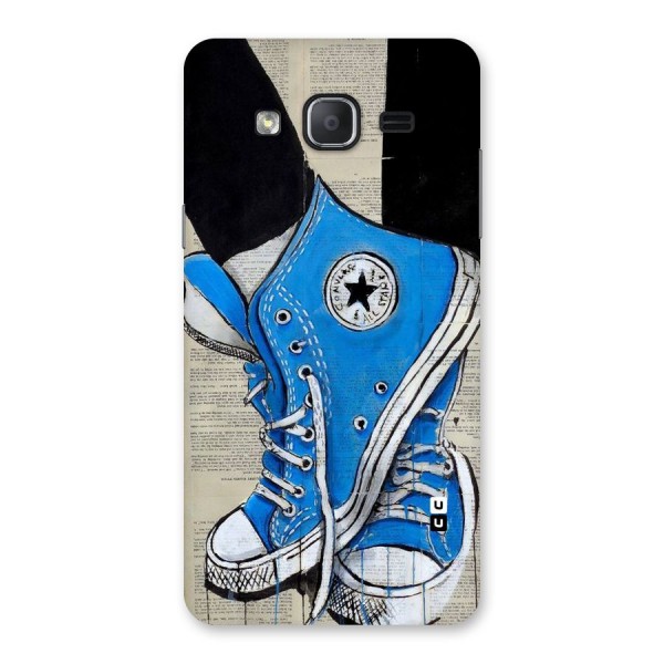 Blue Shoes Back Case for Galaxy On7 2015