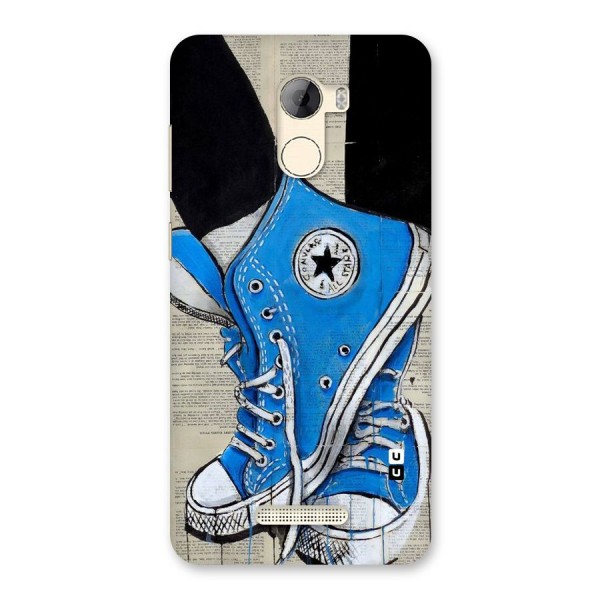 Blue Shoes Back Case for Gionee A1 LIte