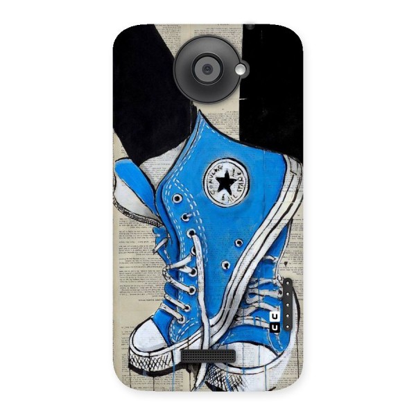 Blue Shoes Back Case for HTC One X