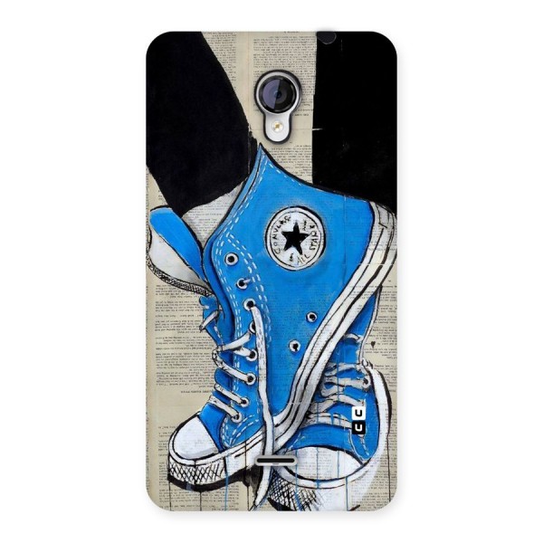 Blue Shoes Back Case for Micromax Unite 2 A106