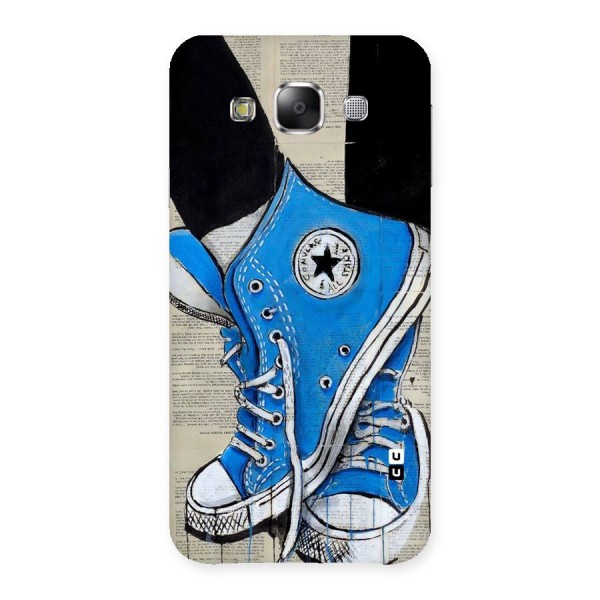 Blue Shoes Back Case for Samsung Galaxy E5