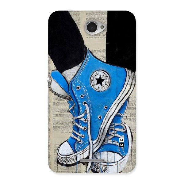 Blue Shoes Back Case for Sony Xperia E4