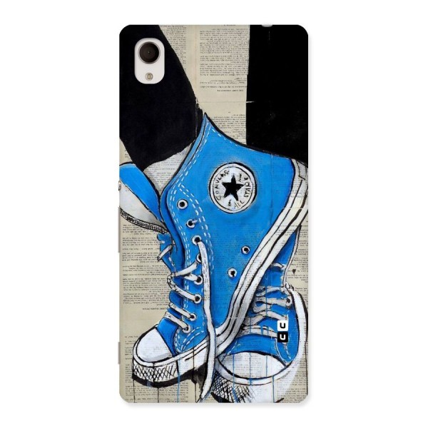 Blue Shoes Back Case for Sony Xperia M4