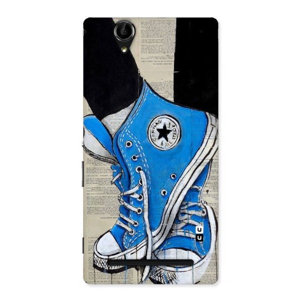 Blue Shoes Back Case for Sony Xperia T2