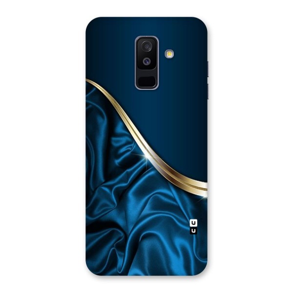 Blue Smooth Flow Back Case for Galaxy A6 Plus